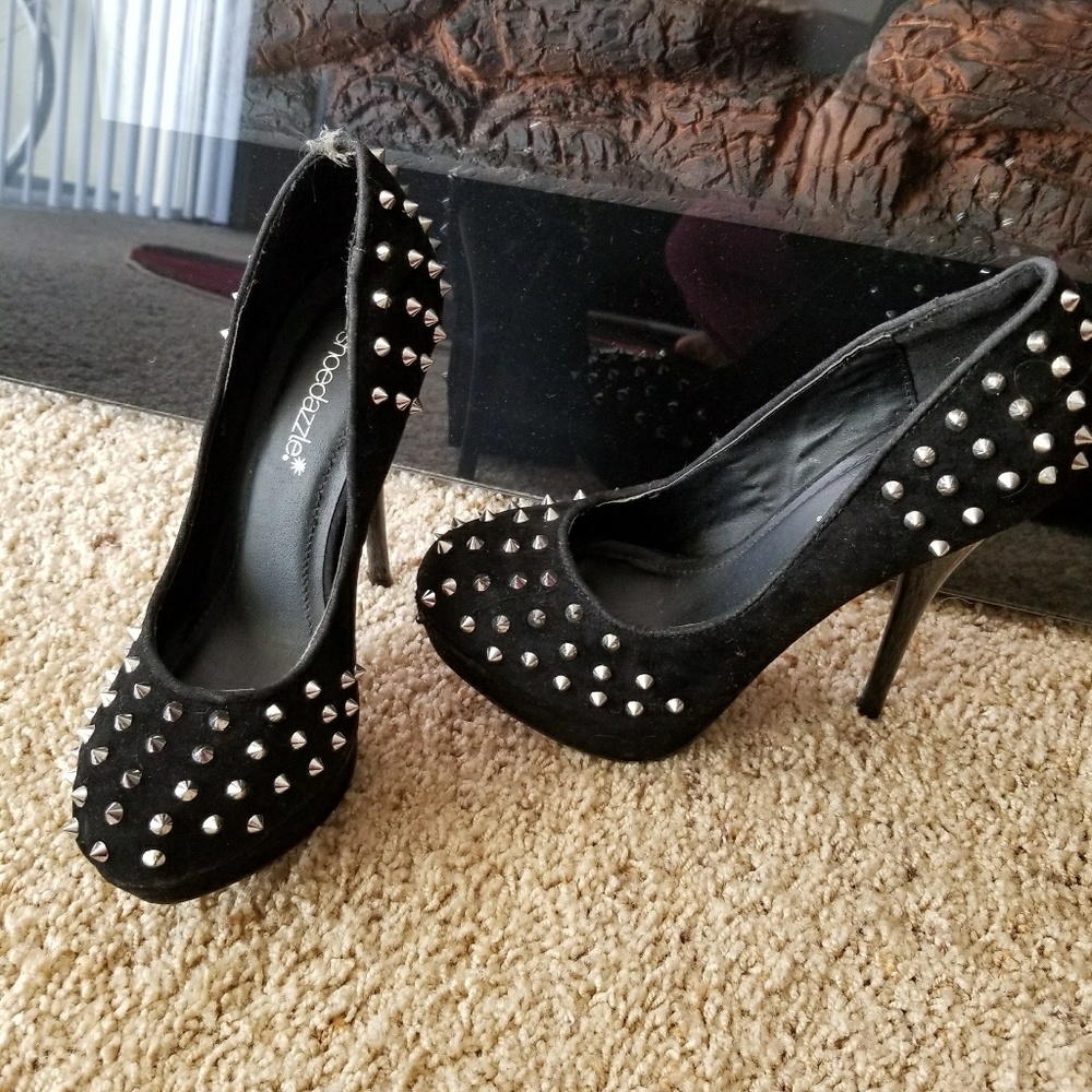 Studded Black Velvet